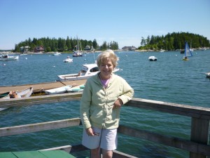 From the dock of Five Islands Lobster Shack in Maine